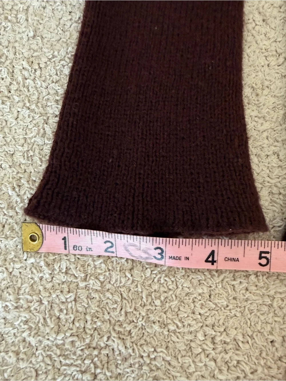 Cozy Chocolate Brown Floral Boot Cuffs 🤎🧶